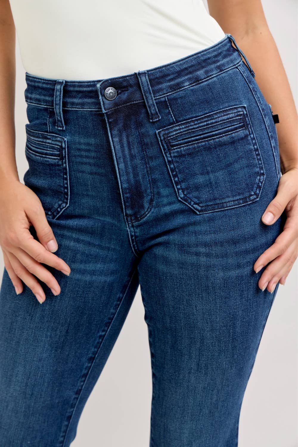 Judy Blue High Waisted Flare w/ Vintage Pkt