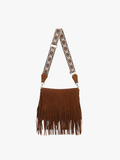 Suede Fringe Crossbody