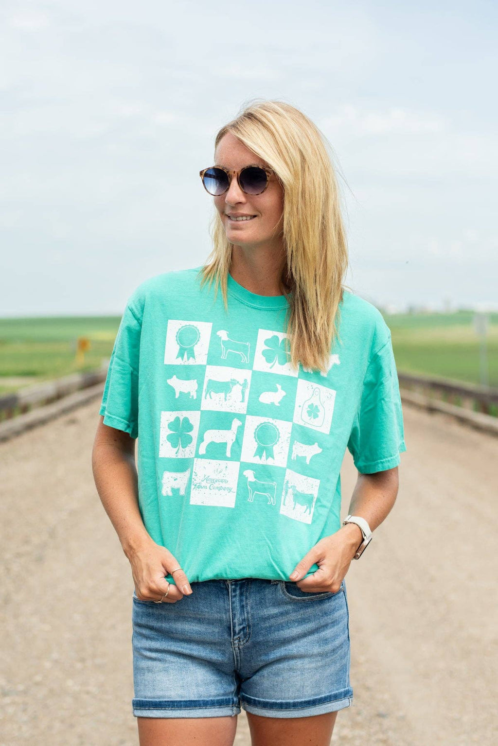 Fair Week Checkers Graphic Tee