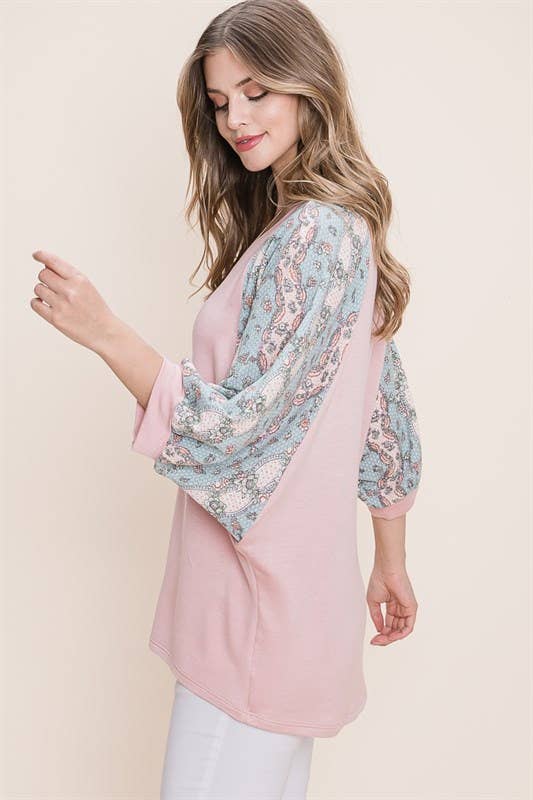 Floral Paisley Top