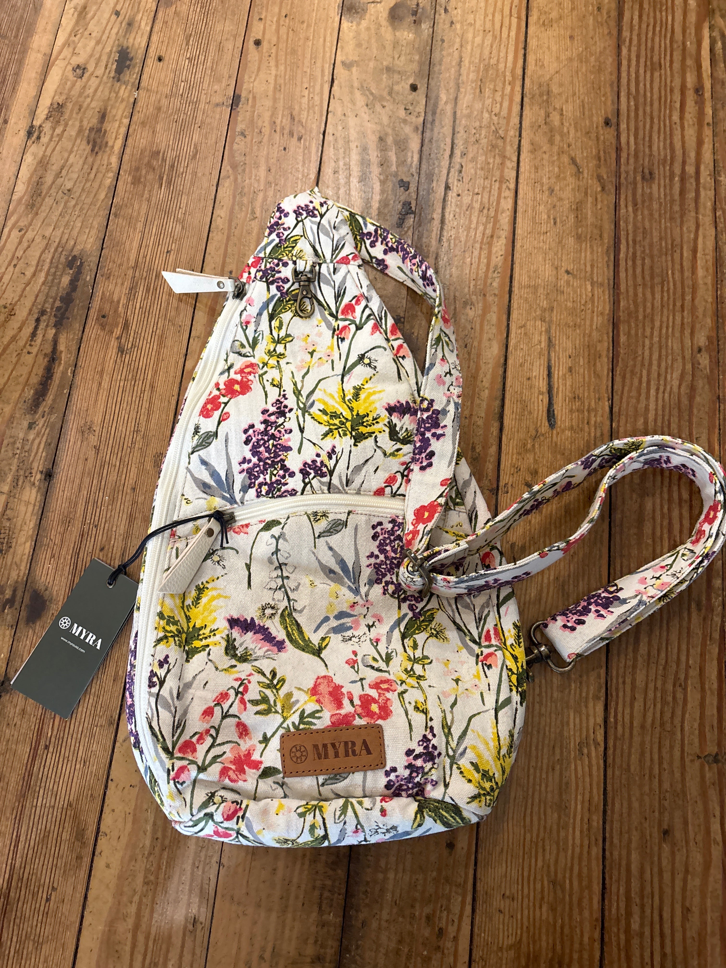 Myra Summer Whisper Fanny Pack Bag in Verde Bloom