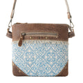 Inkwild Vintage Crossbody Bag for Women in blue with fringe detail