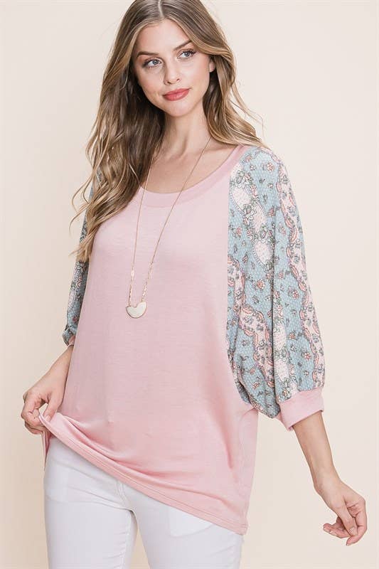 Floral Paisley Top