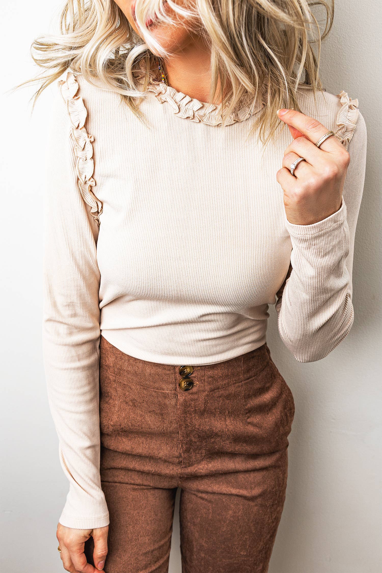 Frill Detail Top