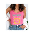 Boat Waves Sun Rays Graphic Tank Top
