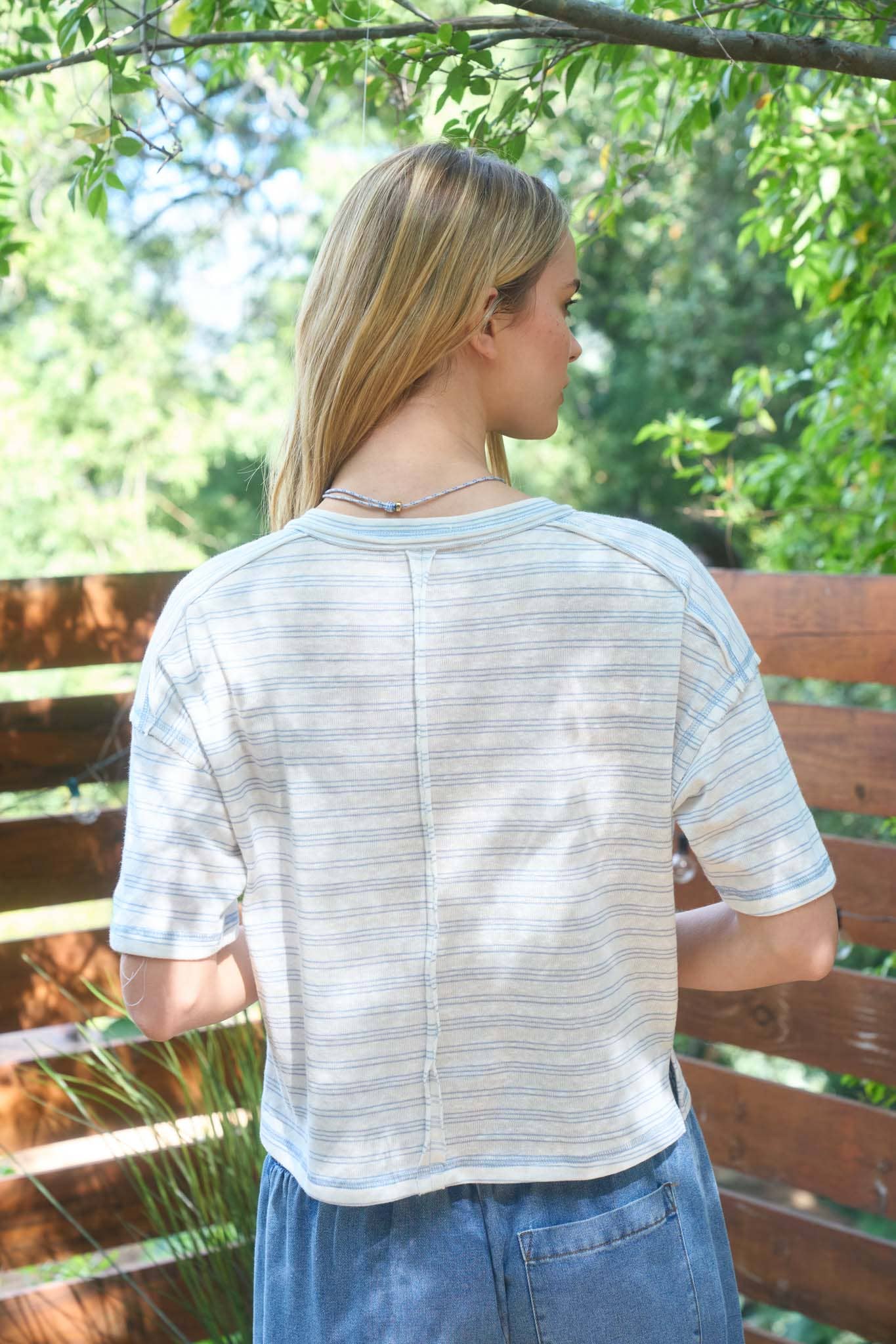 Henley Boxy Knit Top
