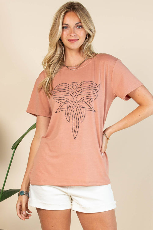 Boot Stitch Graphic T-Shirt