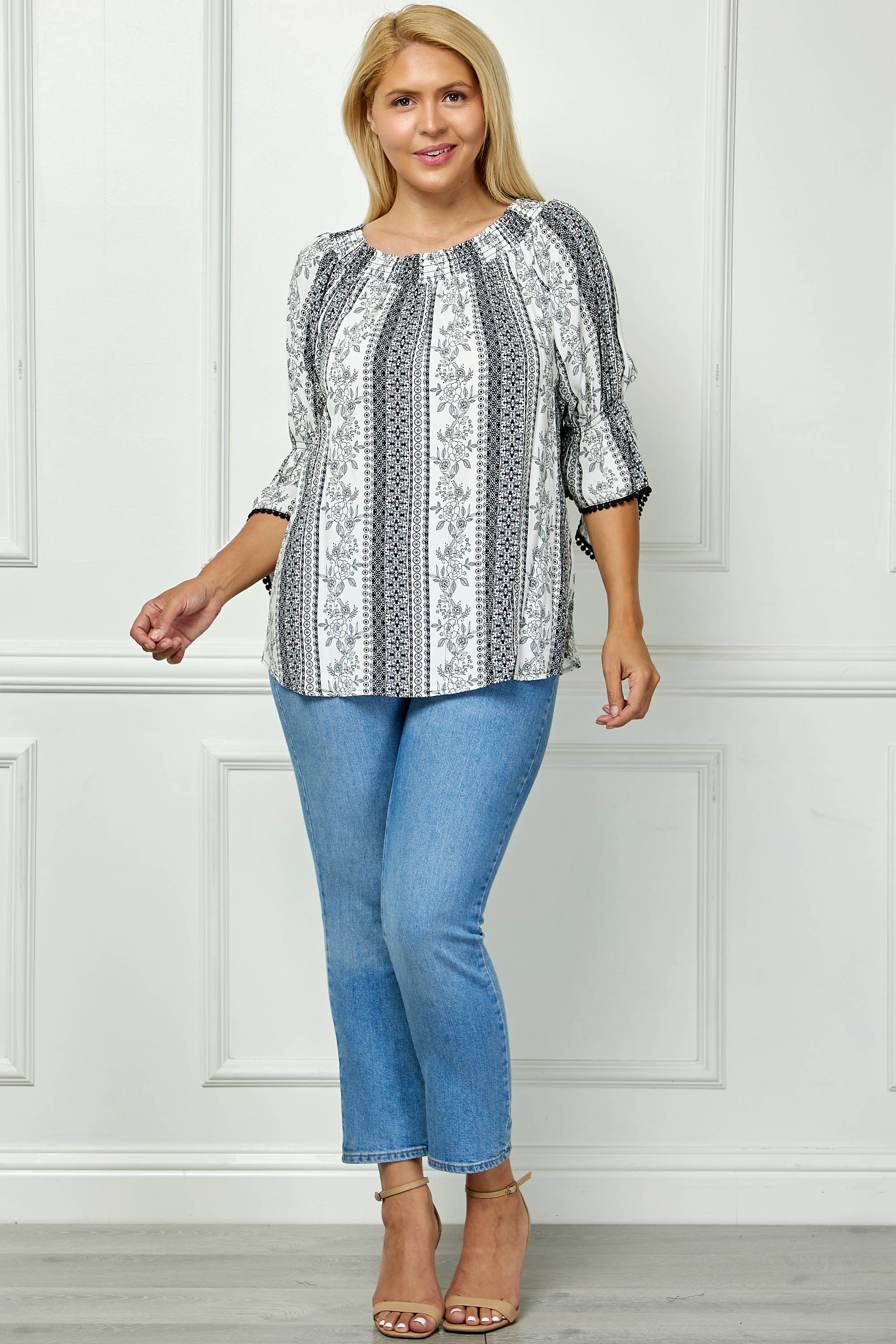 Plus Ruffle Top