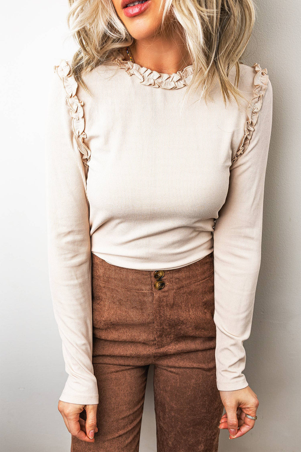 Frill Detail Top