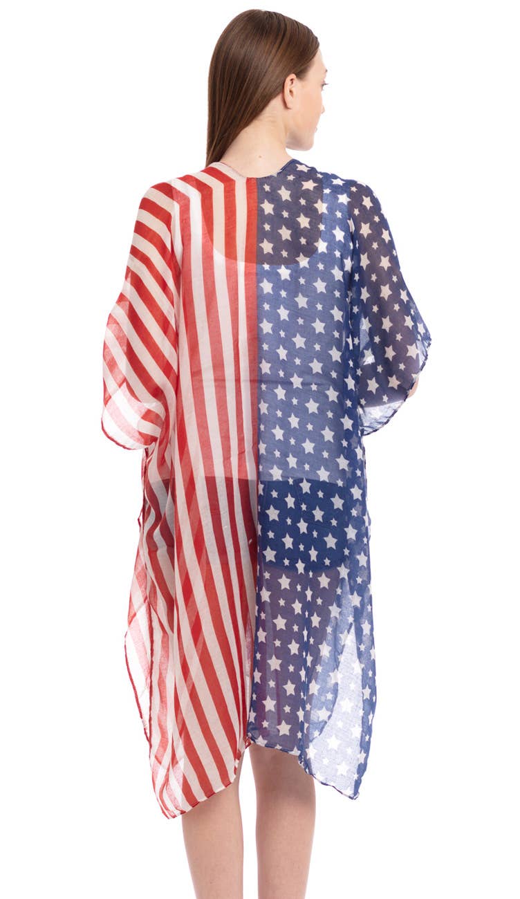 American Flag Summer Summer Kimono