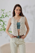 Crochet Button Vest