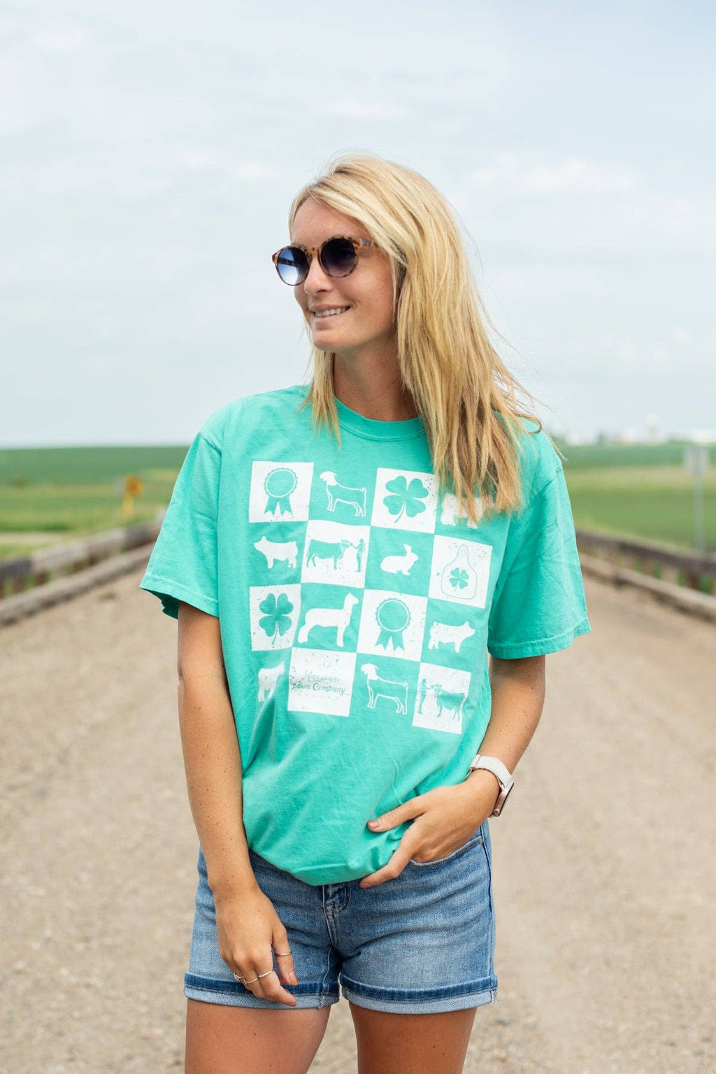Fair Week Checkers Graphic Tee