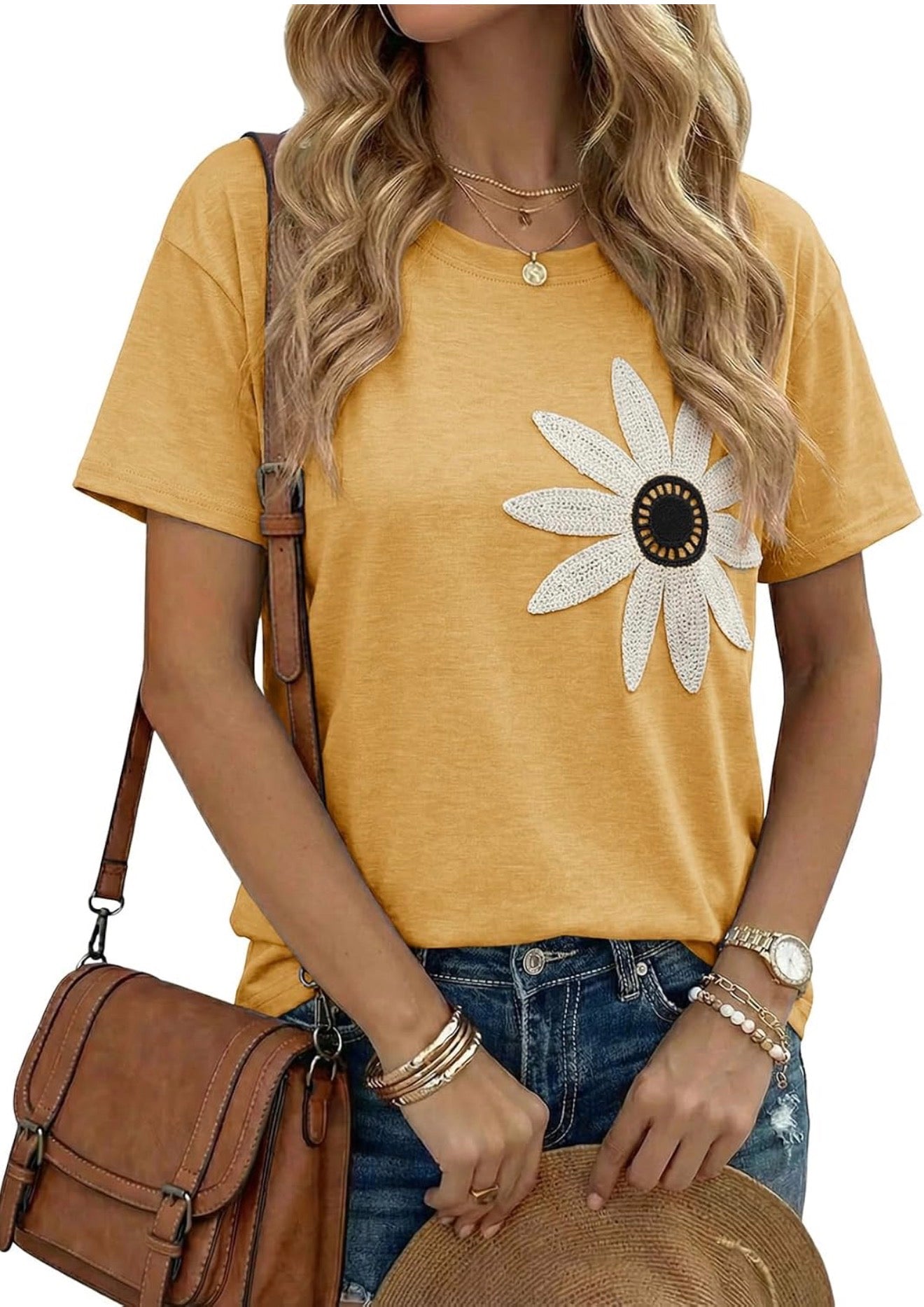 Embroidered Flower Top