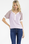 Floral Raglan Henley Top