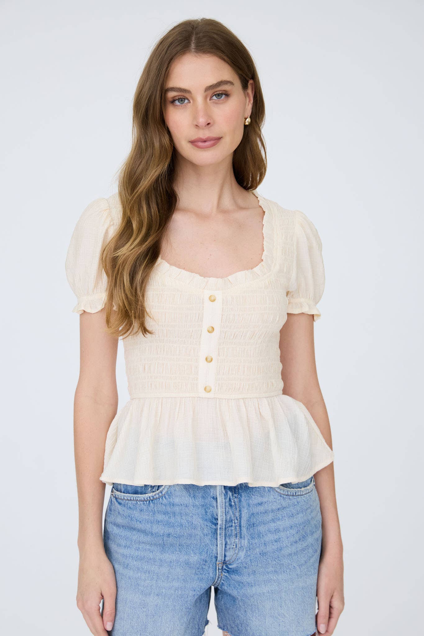 Ruffle Detail Top