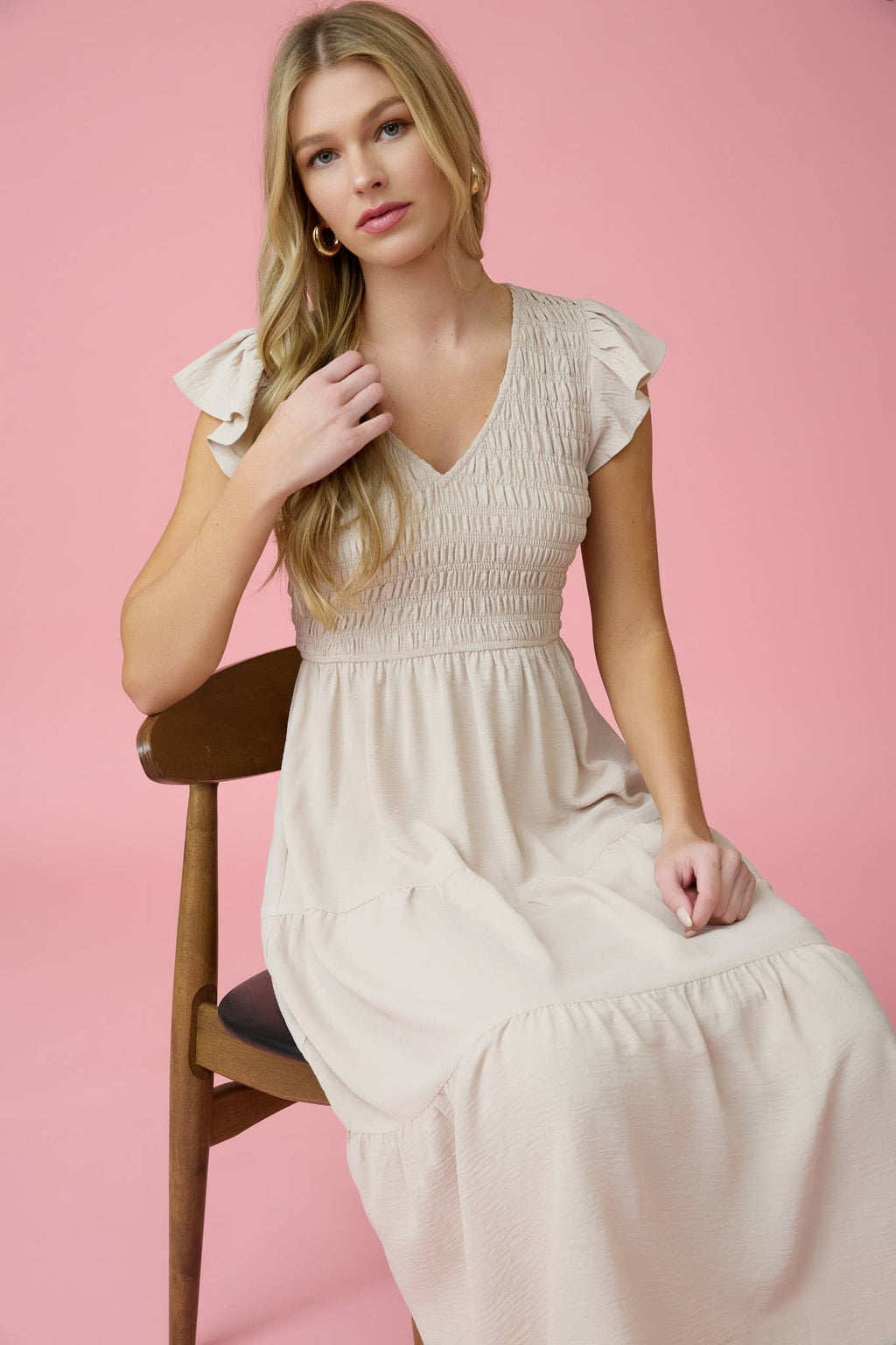 Flutter Sleeve Dress