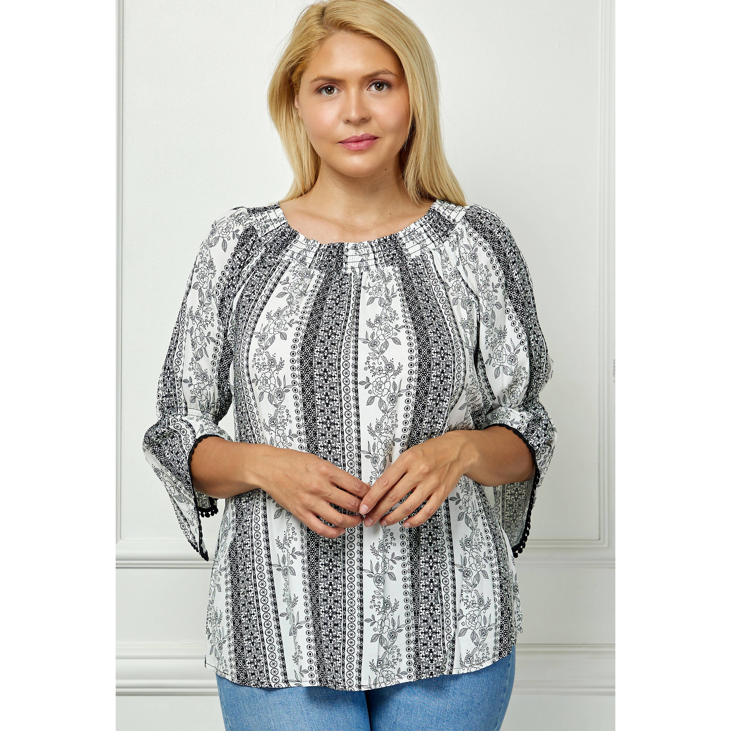 Plus Ruffle Top