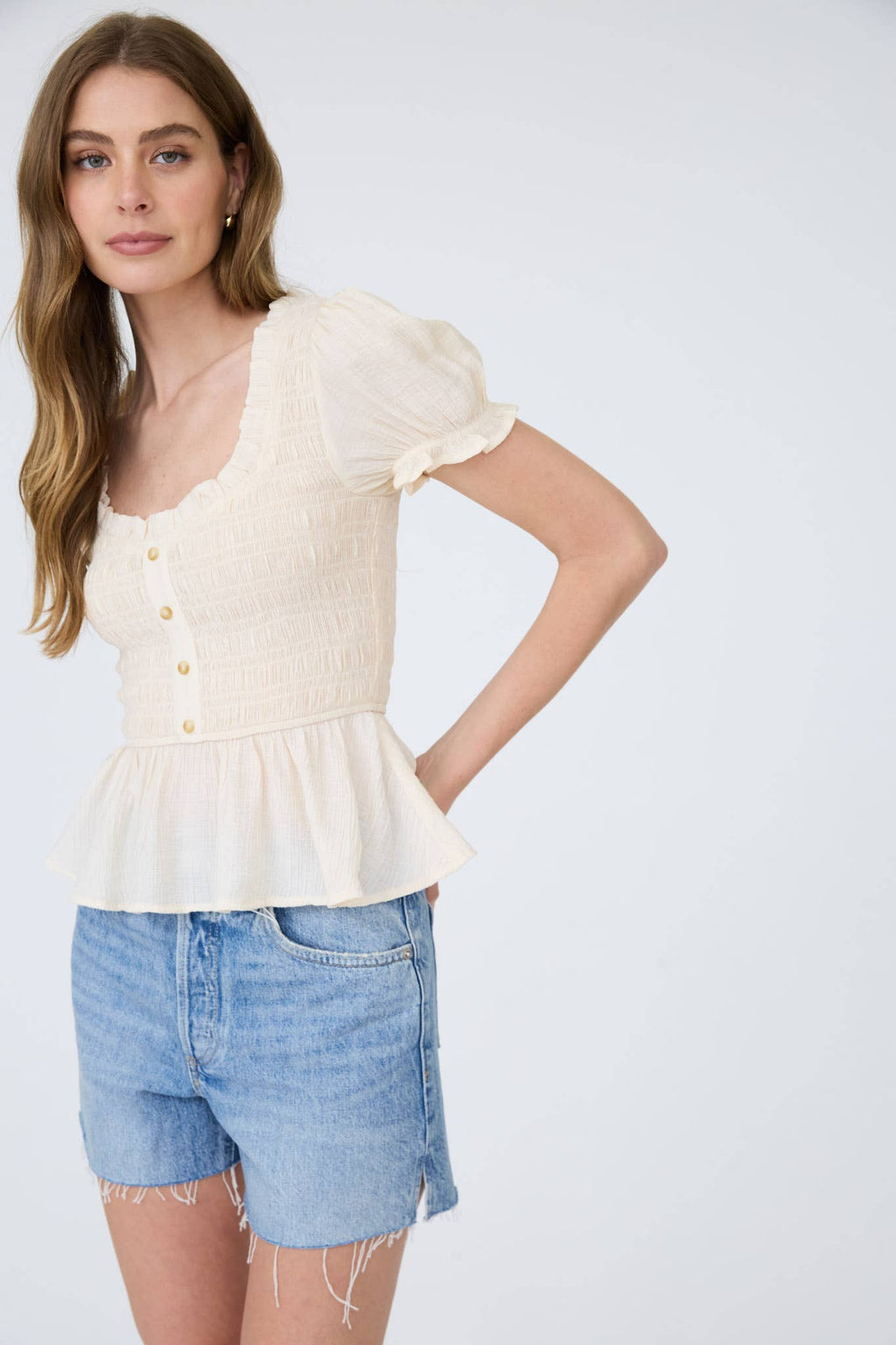 Ruffle Detail Top