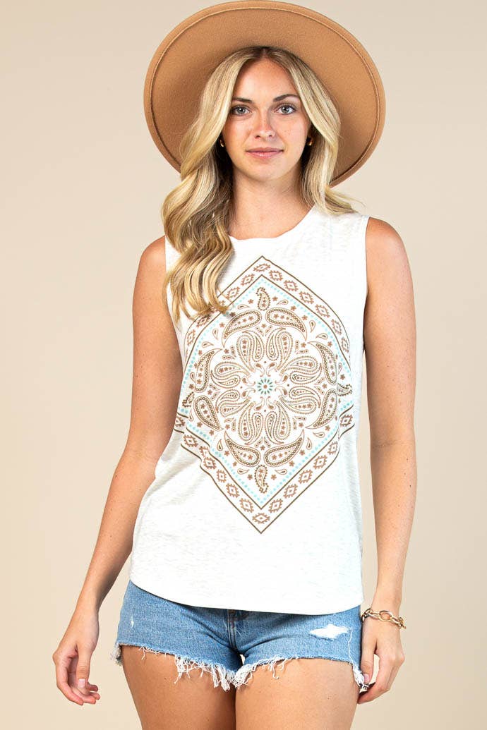 Bandana Graphic Top