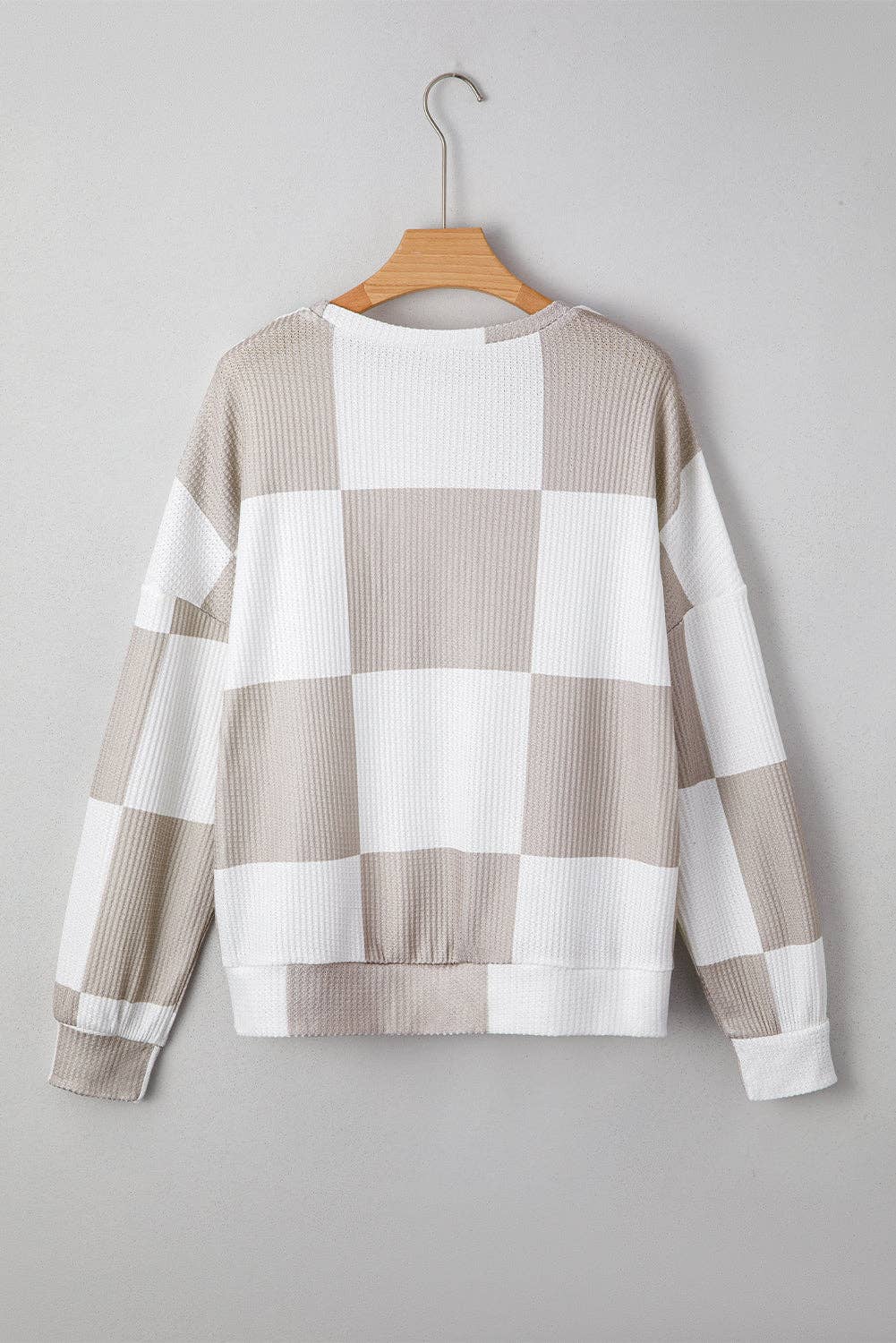 Checker Knit Top