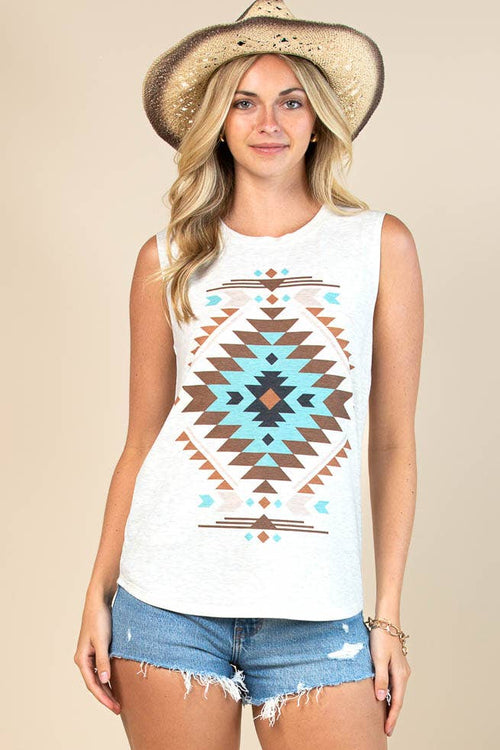 Aztec Graphic Top
