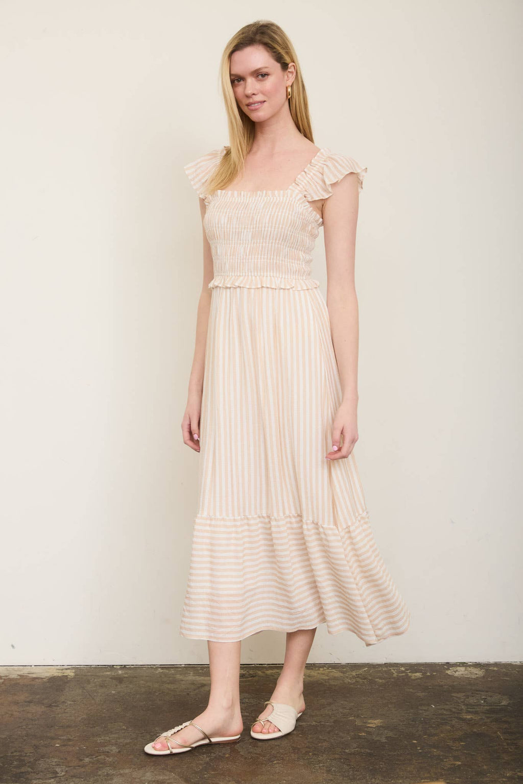 Plus Ruffle Trim Dress