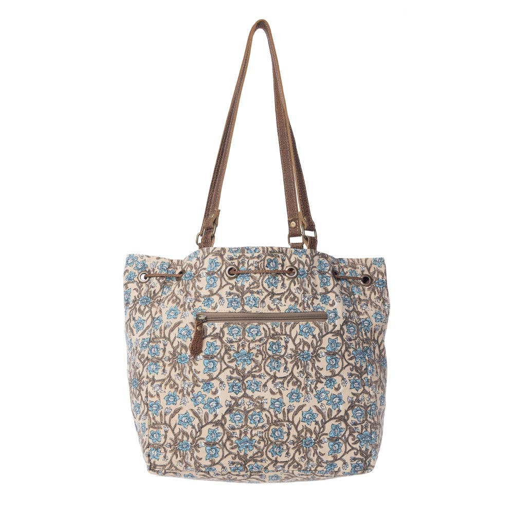 Southern Bloom Cotton & Leather Bucket Bag Variant Combo