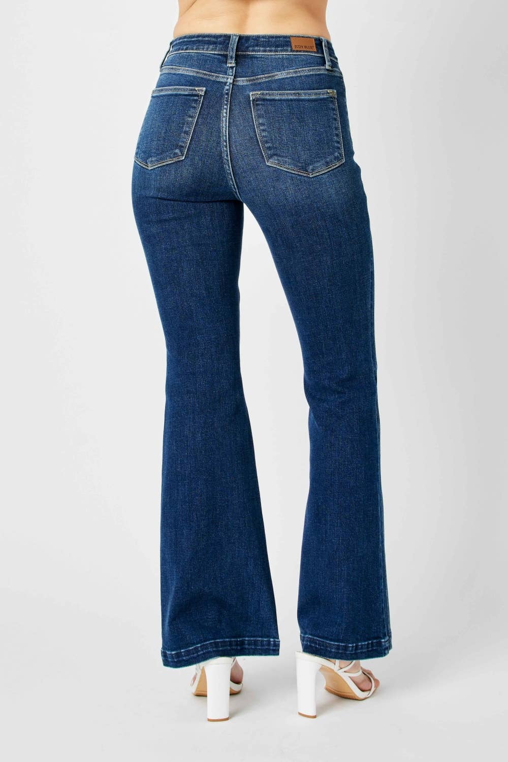 Judy Blue High Waisted Angled Side Seam Detail Flare