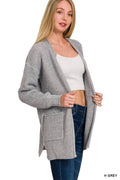 Waffle Open Cardigan