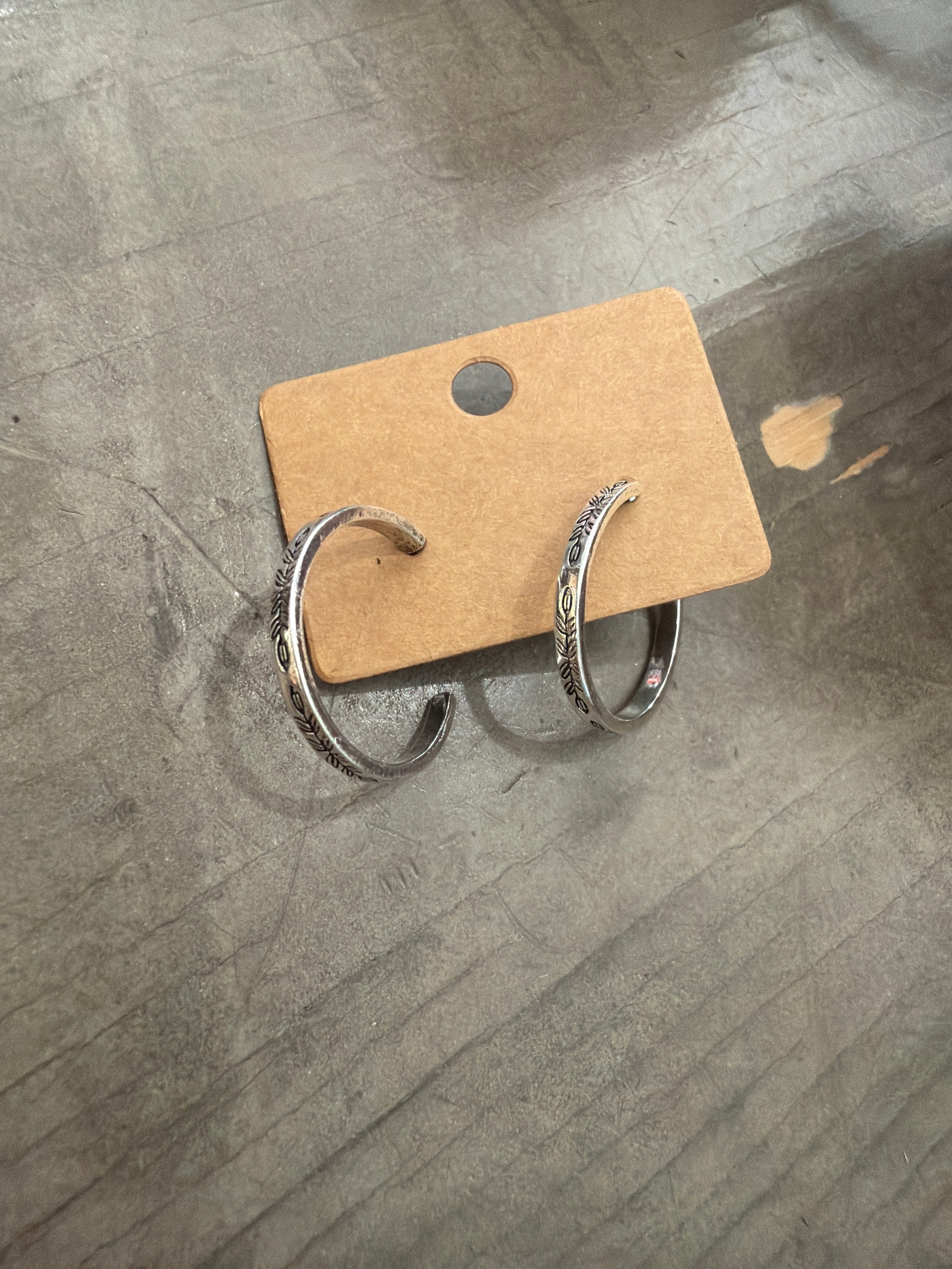 Floral Hoop Earrings