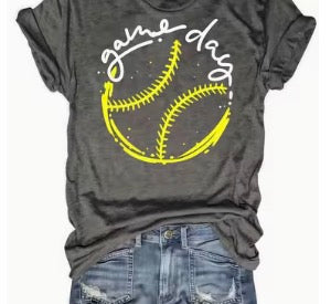 Softball Game Day Graphic Tee