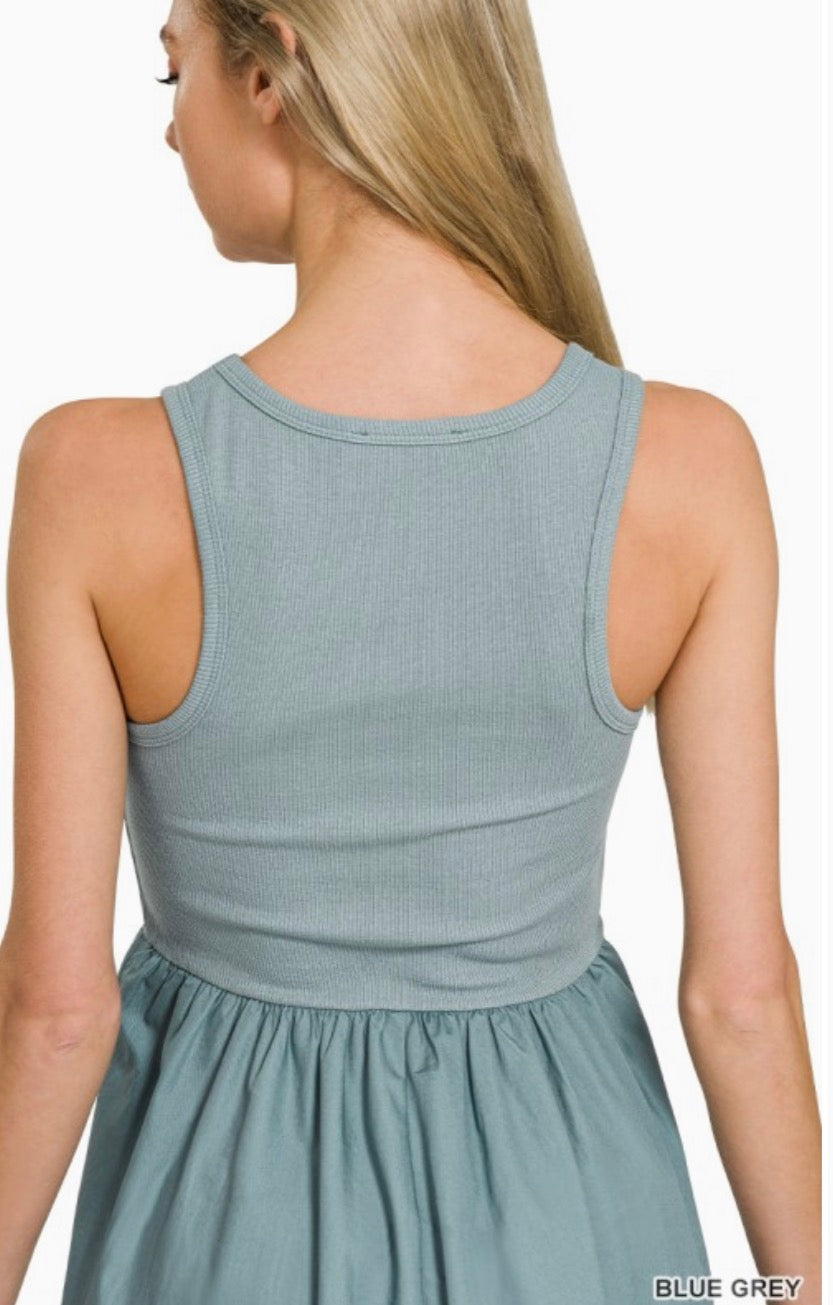 Knit and Woven Dress