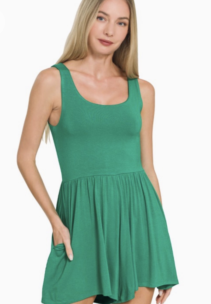 Double Layered Tank Romper