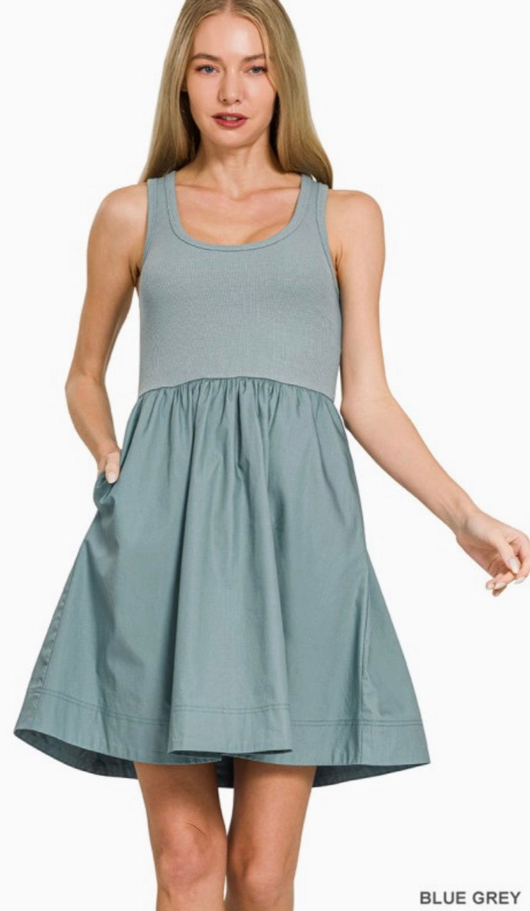 Knit and Woven Dress