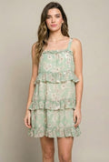 Tiered Floral Dress