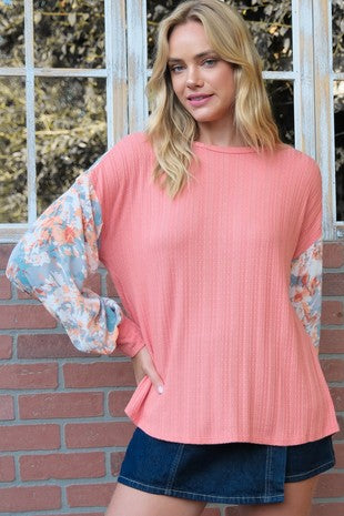 Floral Long Sleeve Top