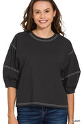 Balloon Sleeve Top