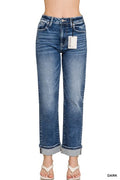 Zenana cuffed Straight jeans