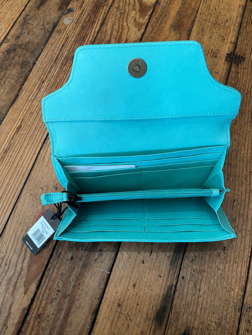 Myra Mehlee Joe Teal Floral Wallet