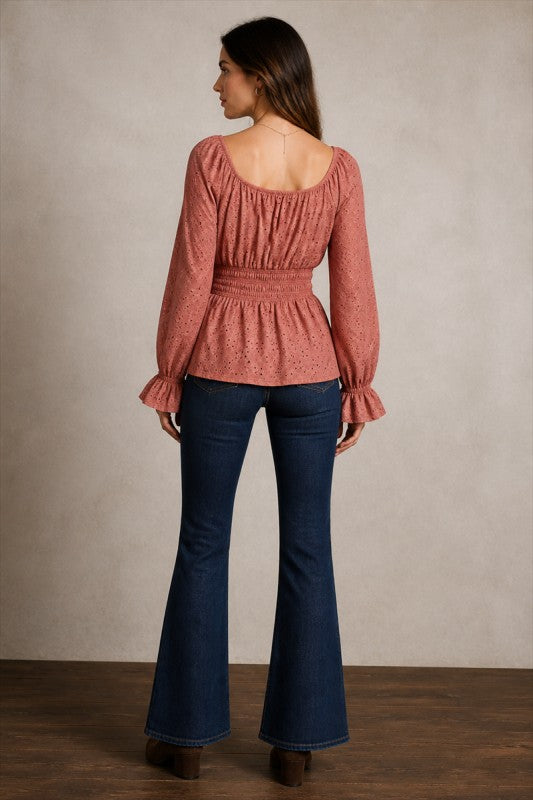 Smocked Waist Top