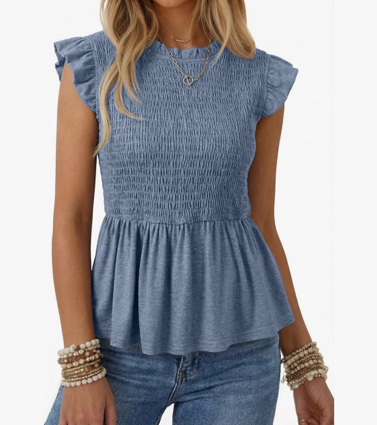 Ruffle Sleeve Top