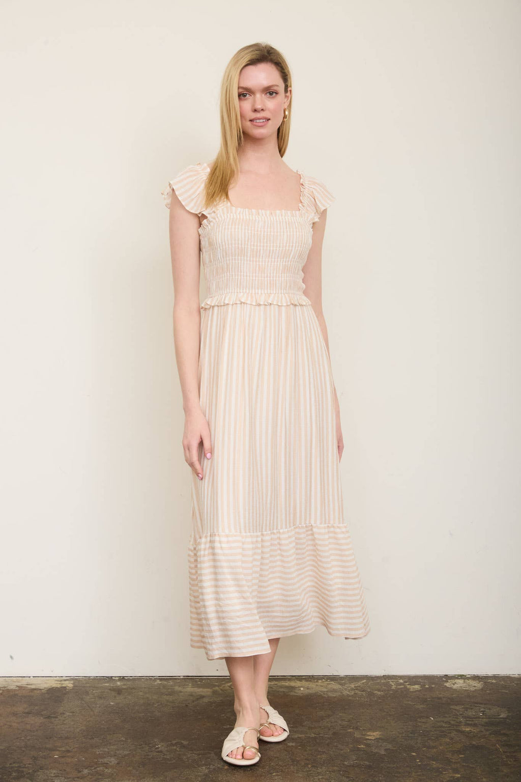 Plus Ruffle Trim Dress