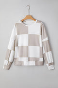 Checker Knit Top
