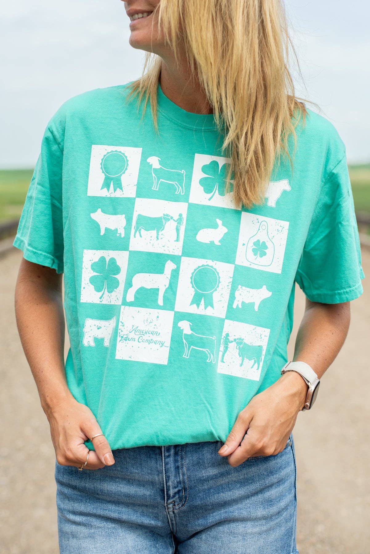 Fair Week Checkers Graphic Tee