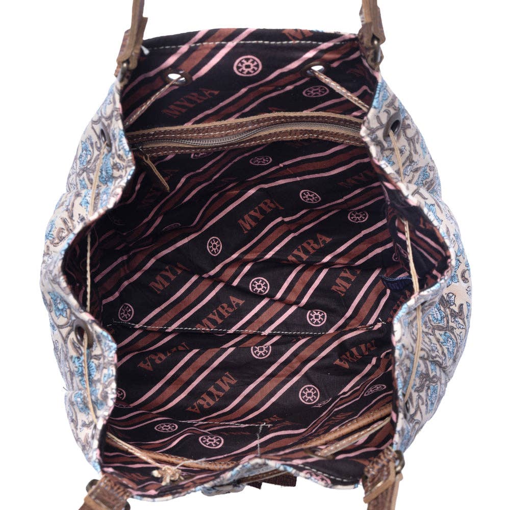 Southern Bloom Cotton & Leather Bucket Bag Variant Combo