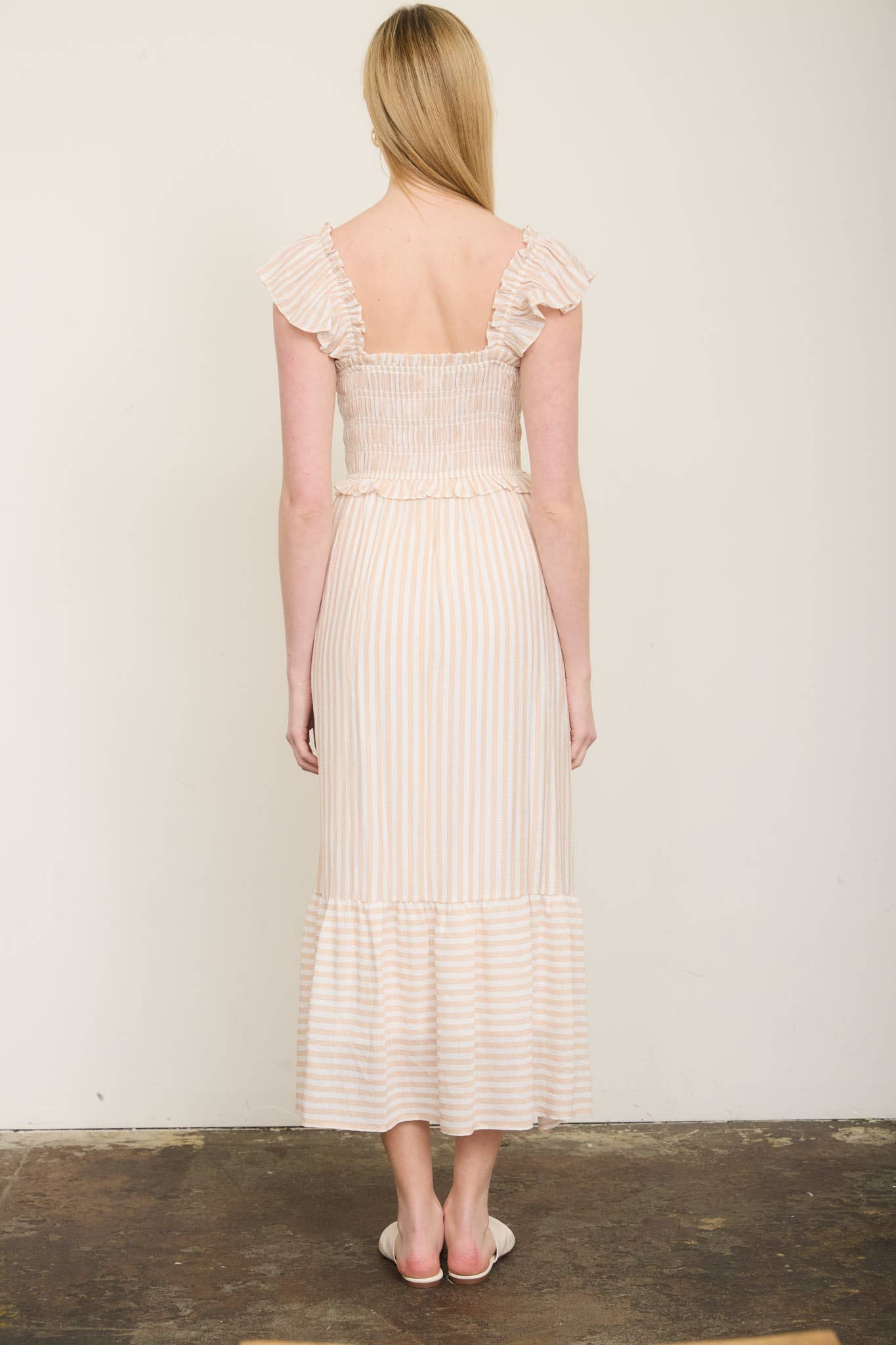 Plus Ruffle Trim Dress