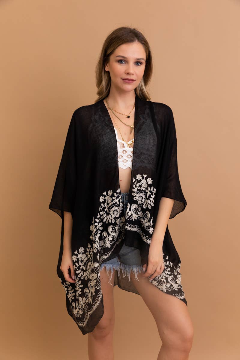Embroidered Kimono