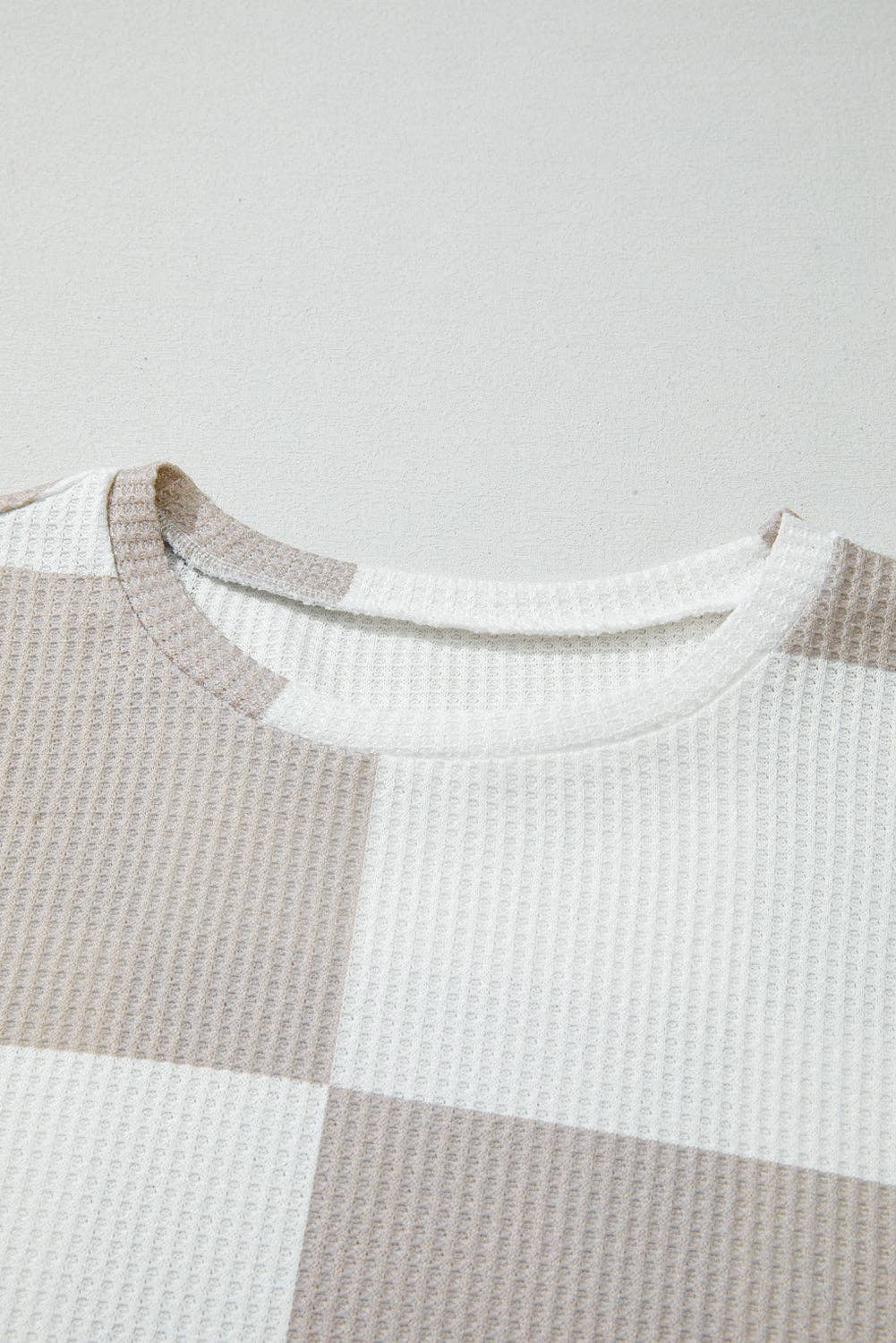 Checker Knit Top