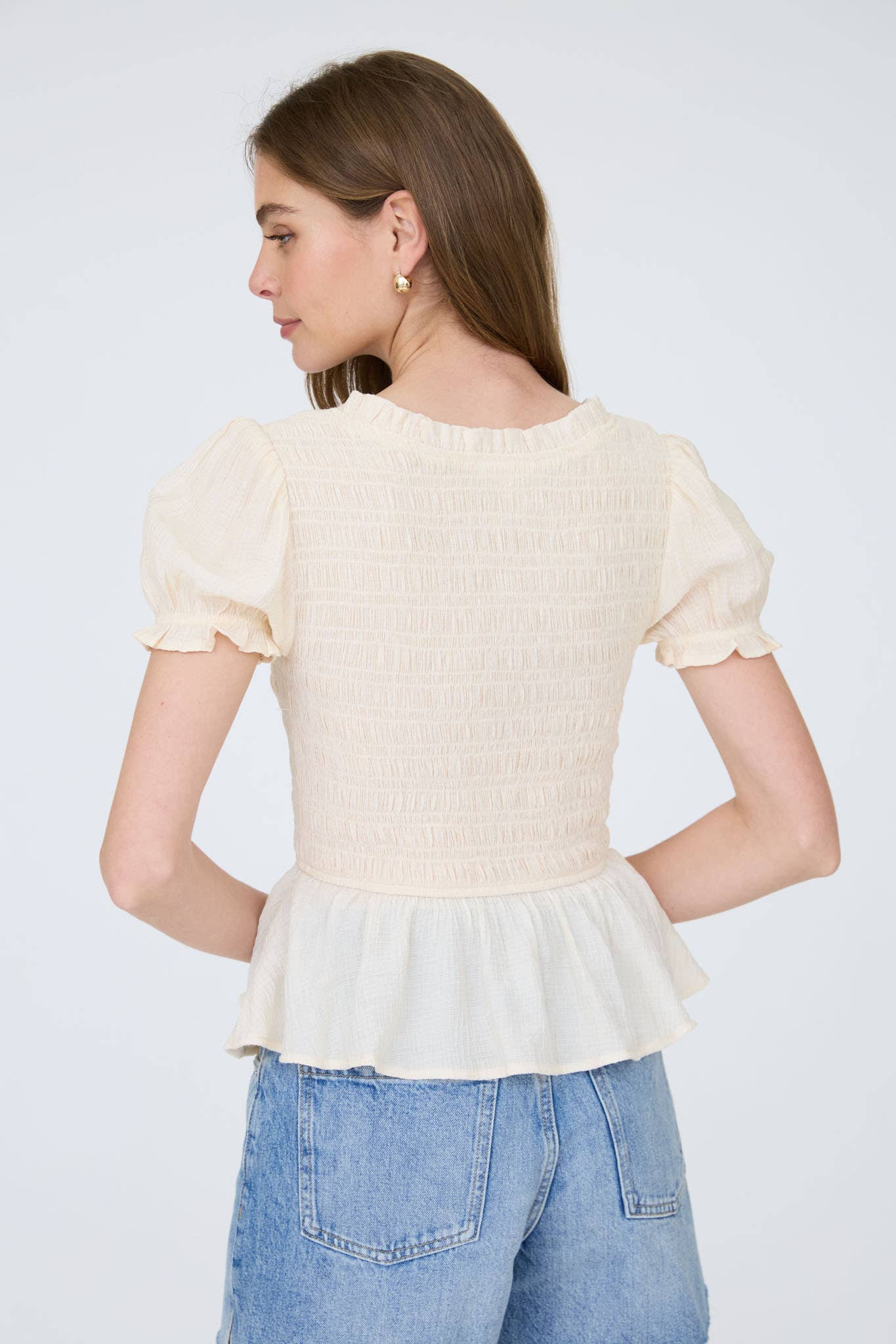 Ruffle Detail Top