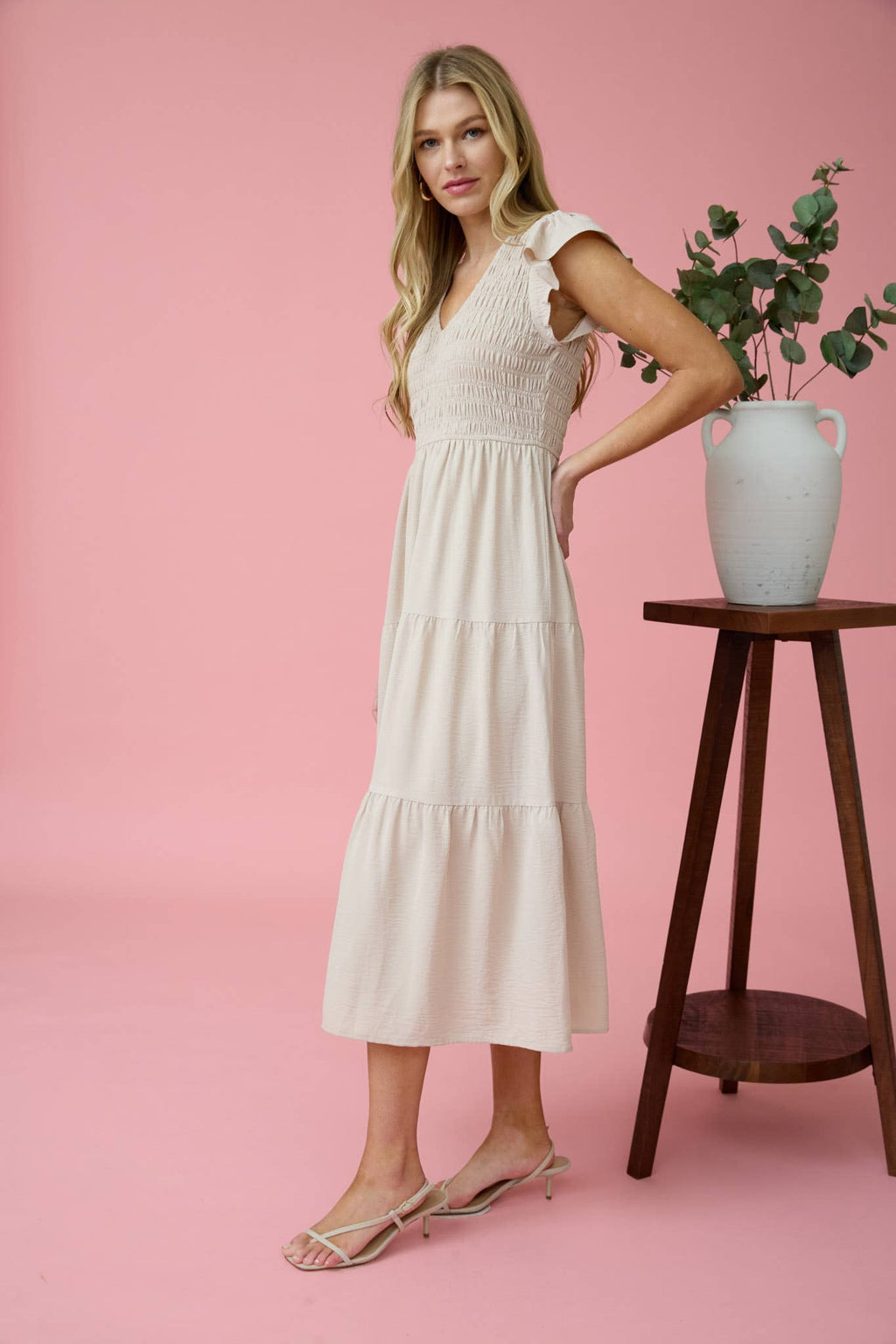 Flutter Sleeve Dress
